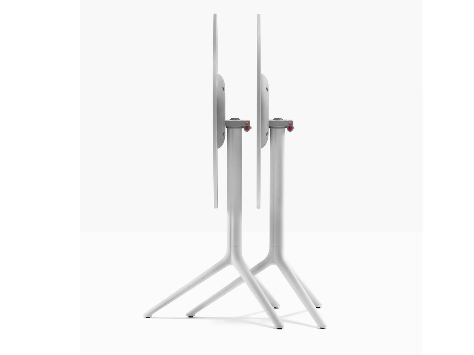 ELLIOT 5470T Round drop-leaf die cast aluminium table