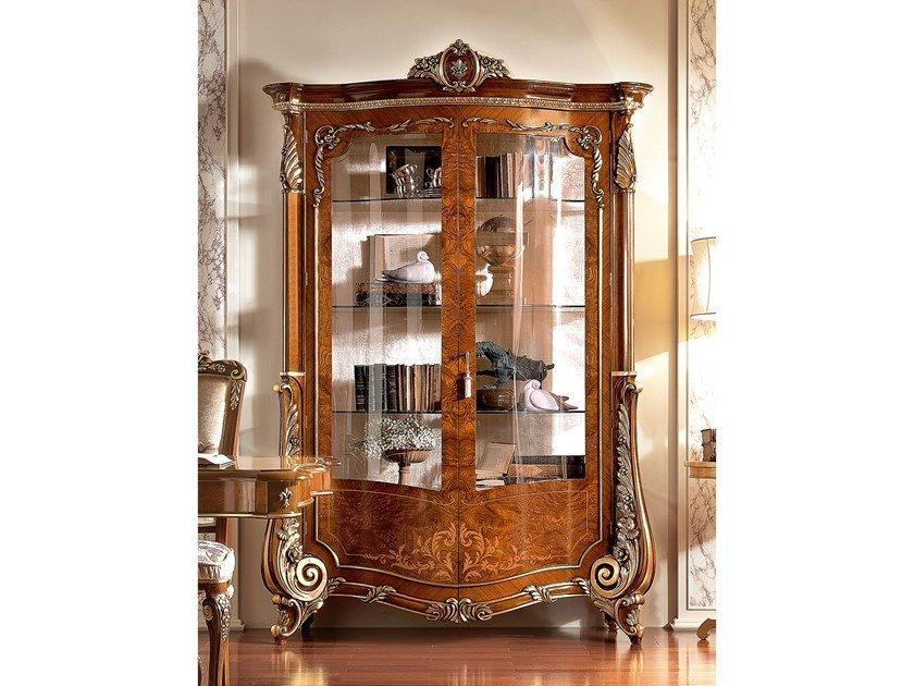 FIRENZE Wood veneer display cabinet