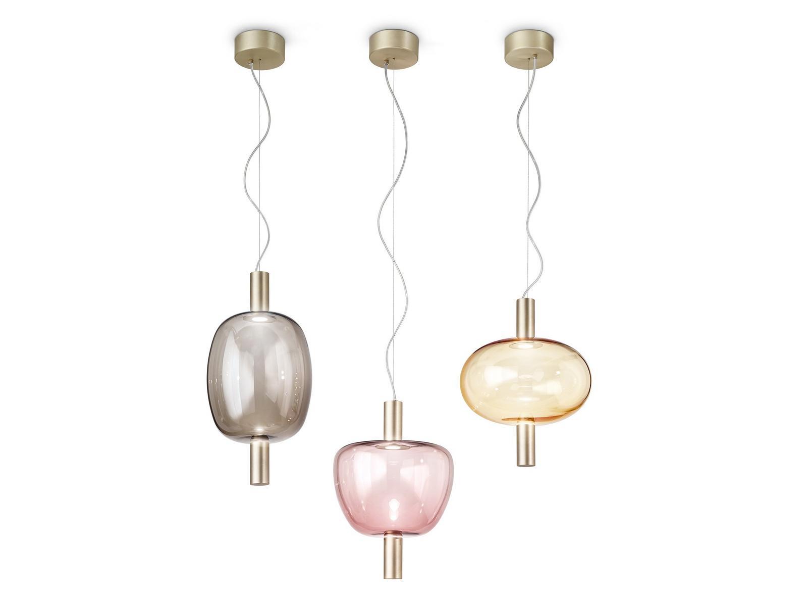 RIFLESSO SP 3 LED direct light glass pendant lamp