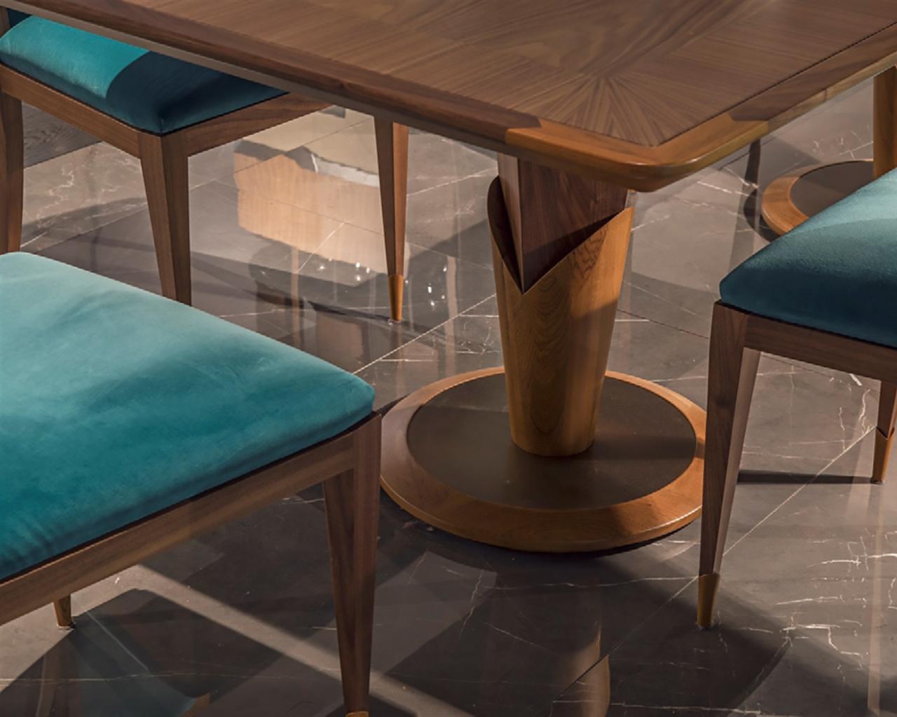 PIANO Rectangular metal table