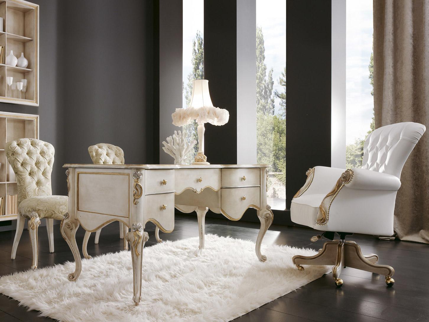 BOLTERO Tufted swivel armchair with armrests