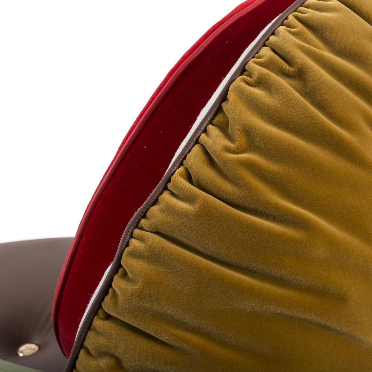 BURGER CHAIR Upholstered fabric easy chair