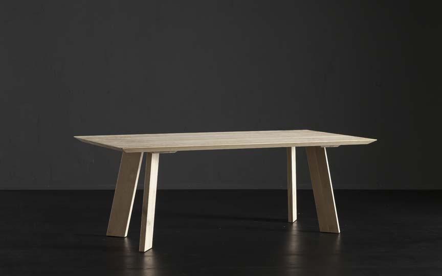 TOLEDO + STREET Rectangular wooden dining table