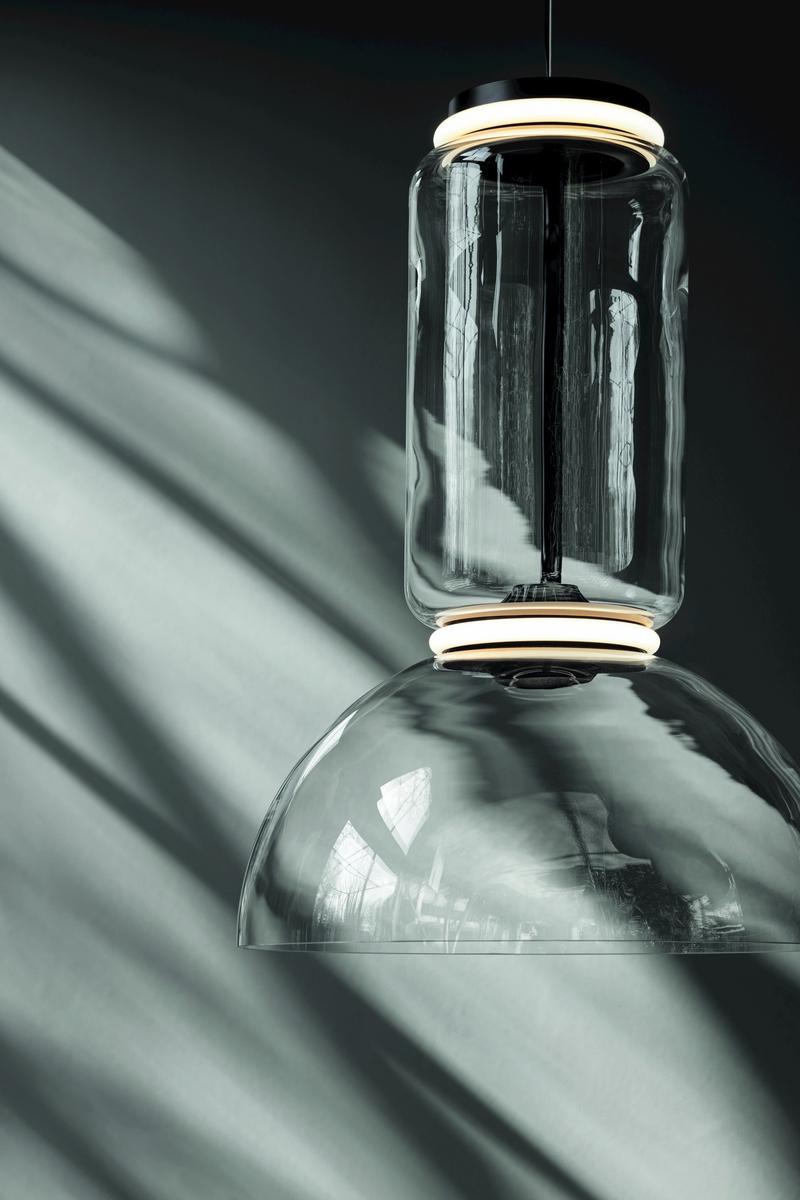 NOCTAMBULE BOWL LED direct light Blown crystal pendant lamp