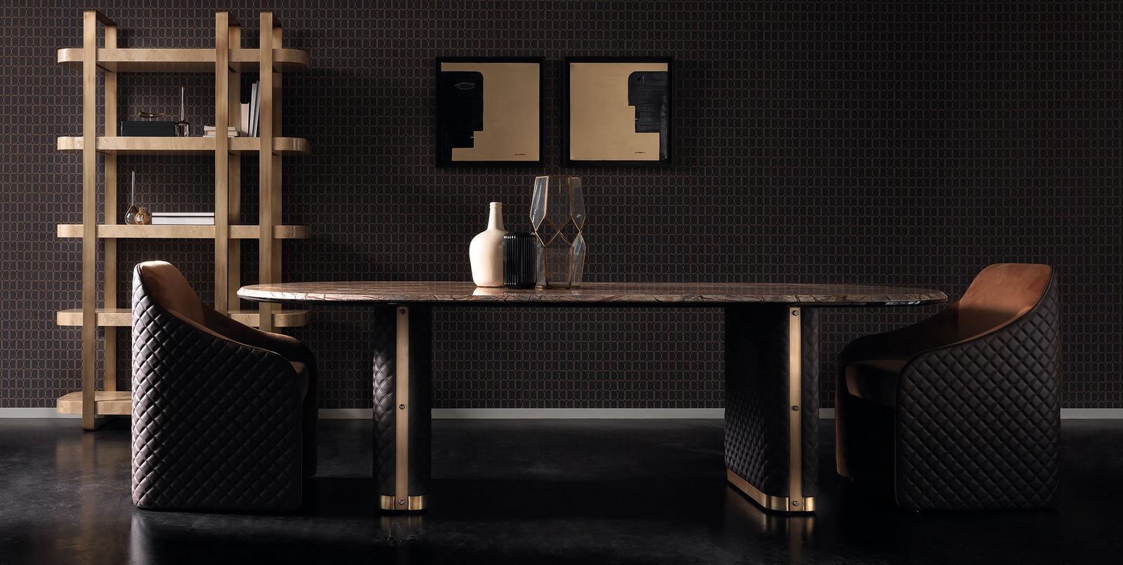 ALFRED Square leather table