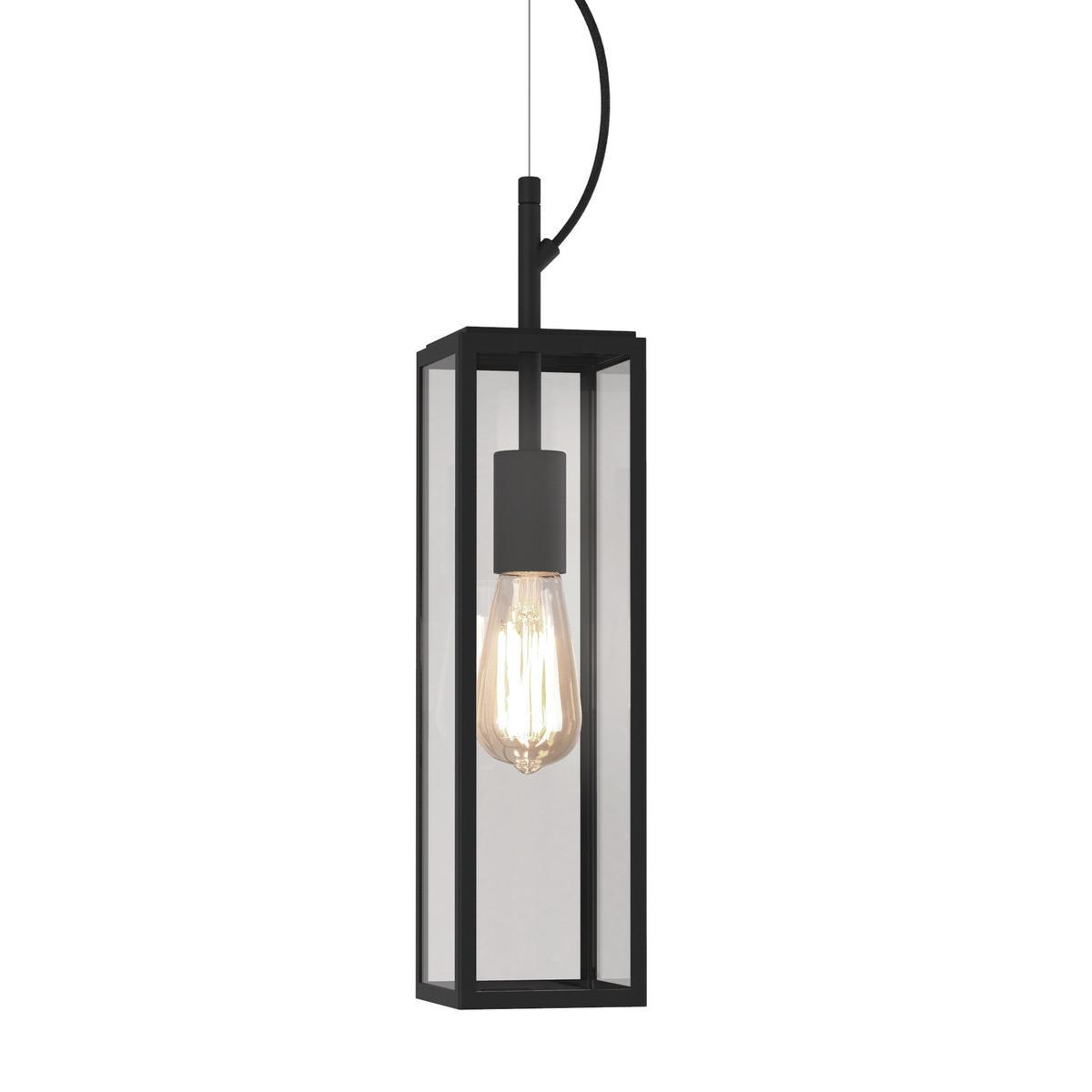 HARVARD PENDENT LED glass and steel outdoor pendant lamp