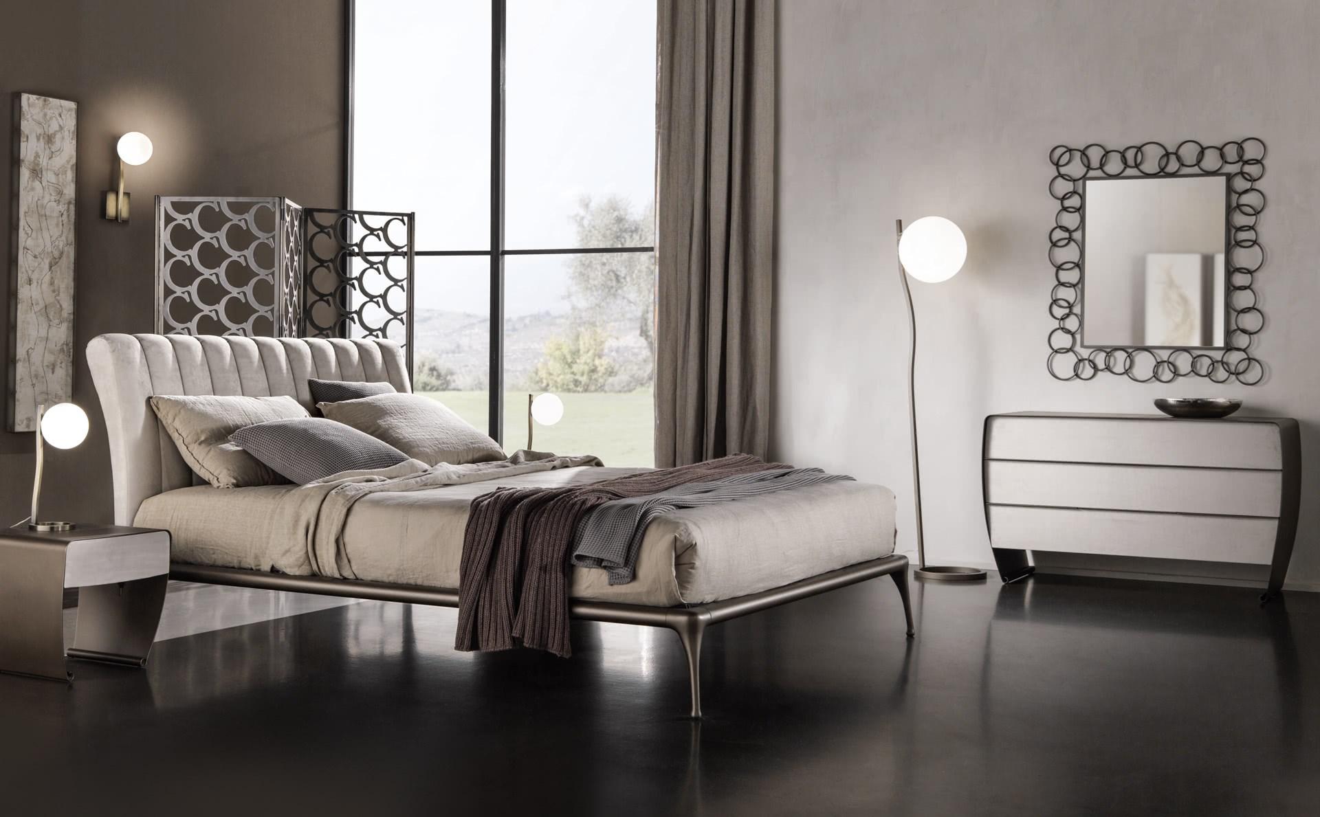 TAOLINO Rectangular metal bedside table