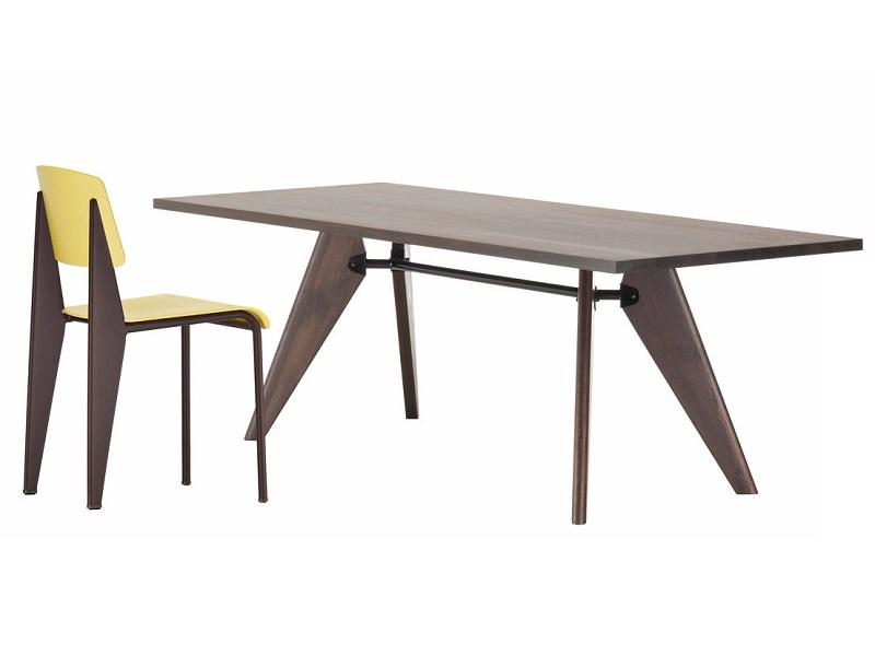 SOLVAY Rectangular solid wood table