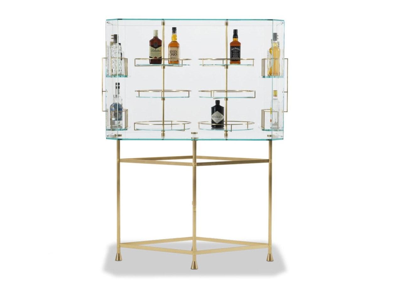 FLOAT Glass bar cabinet