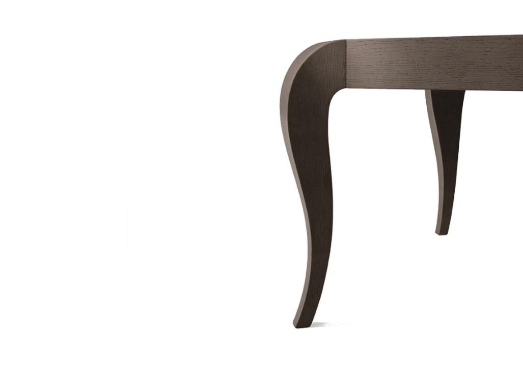 MARILYN Extending rectangular solid wood dining table