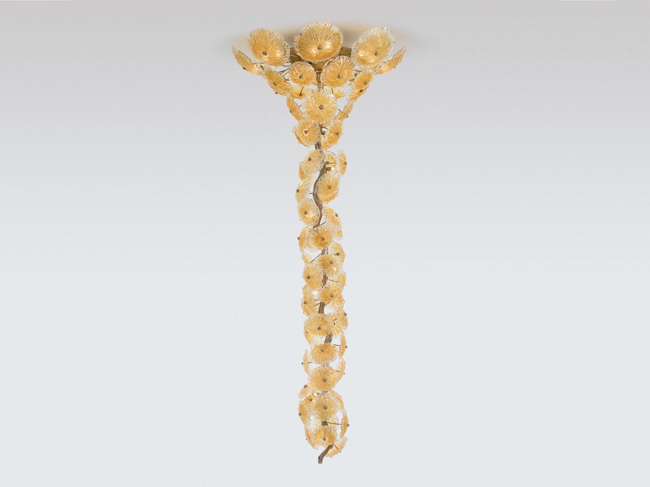 NENUFAR CT3229/48 LED handmade bronze ceiling lamp