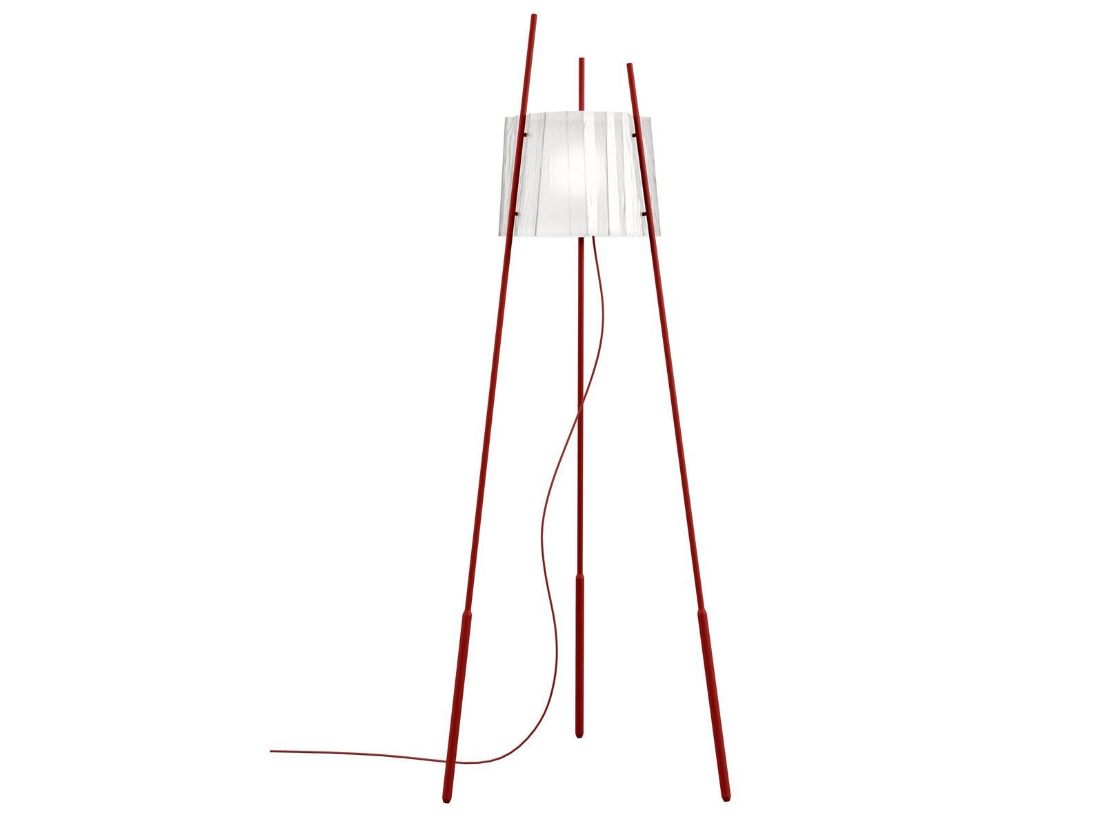 TYLA Indirect light glass floor lamp with dimmer