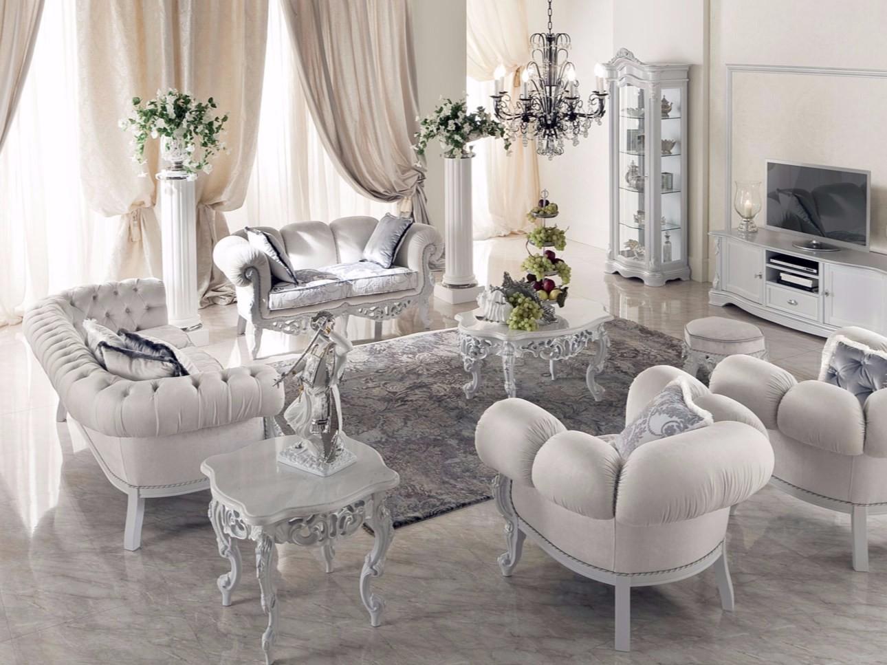 13661 Low rectangular coffee table for living room