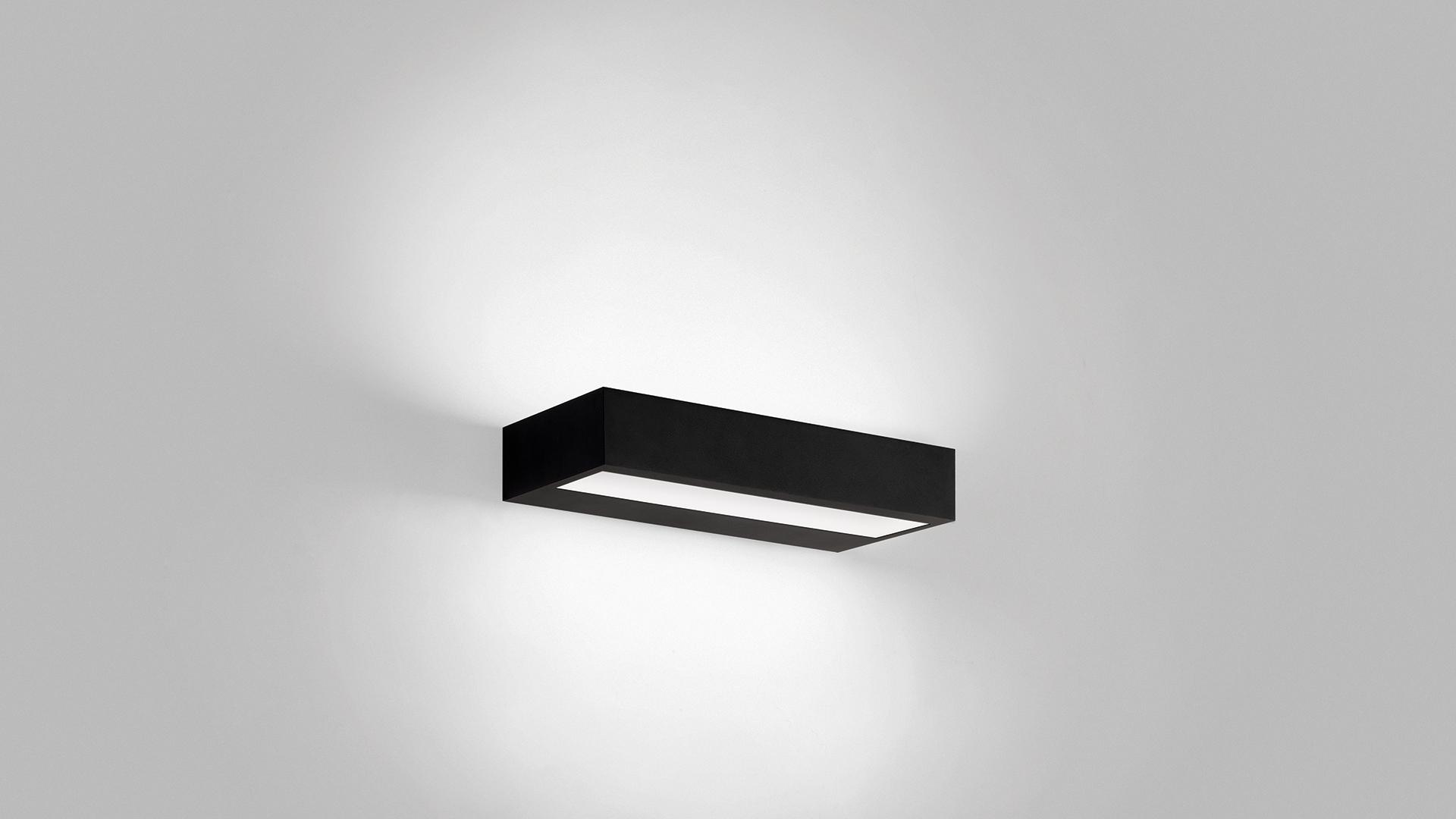 REC DOUBLE LED direct-indirect light aluminium wall light