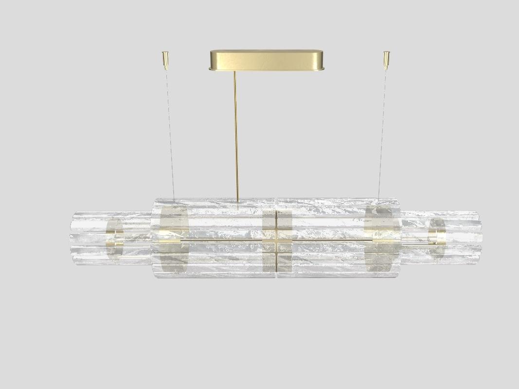 VEGAS BIL 140 LED glass pendant lamp