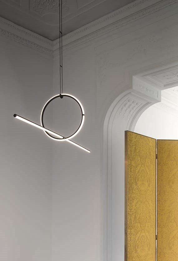 ARRANGEMENTS LINE LED powder coated aluminium pendant lamp