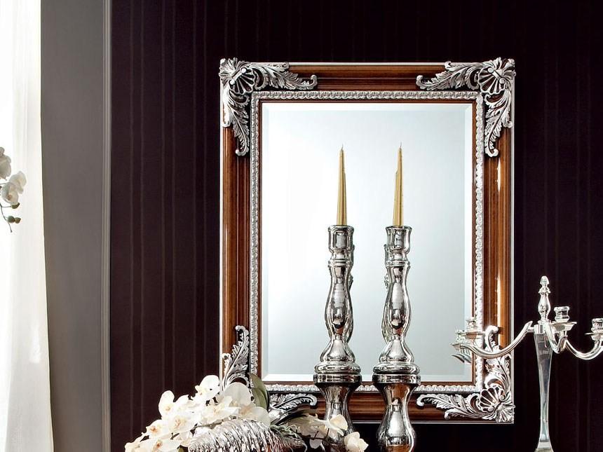 12643 Rectangular wall-mounted framed mirror