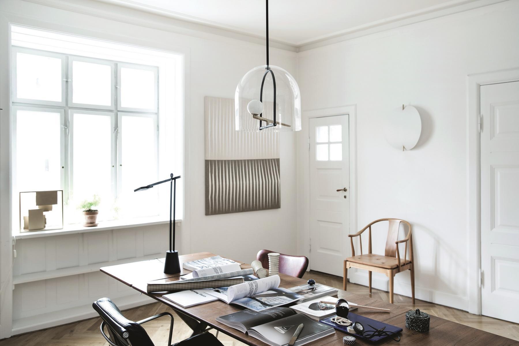 YANZI LED direct light brass pendant lamp
