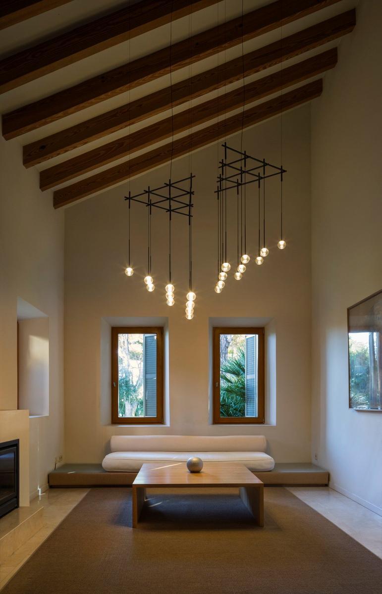 ALGORITHM LED blown glass pendant lamp