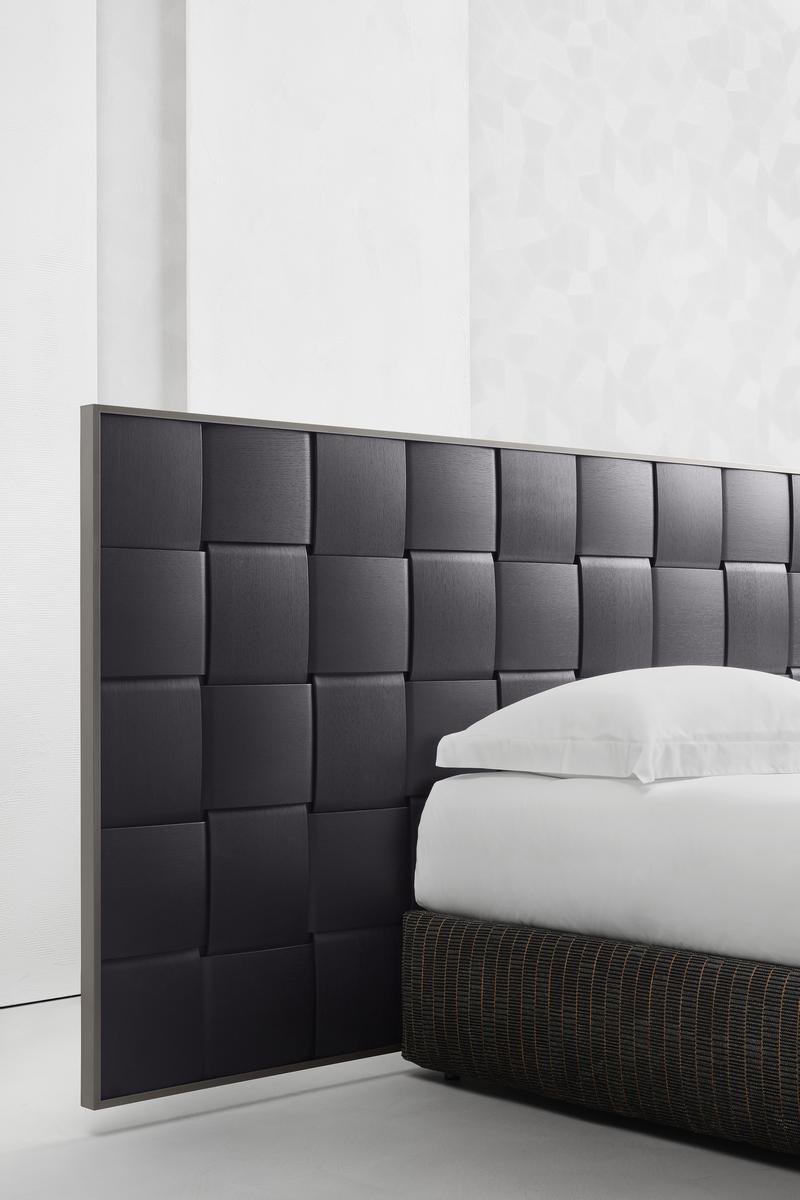JAIPUR Double bed with high headboard