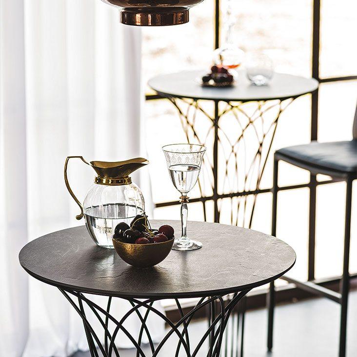 NIDO KERAMIK BISTROT Round ceramic table