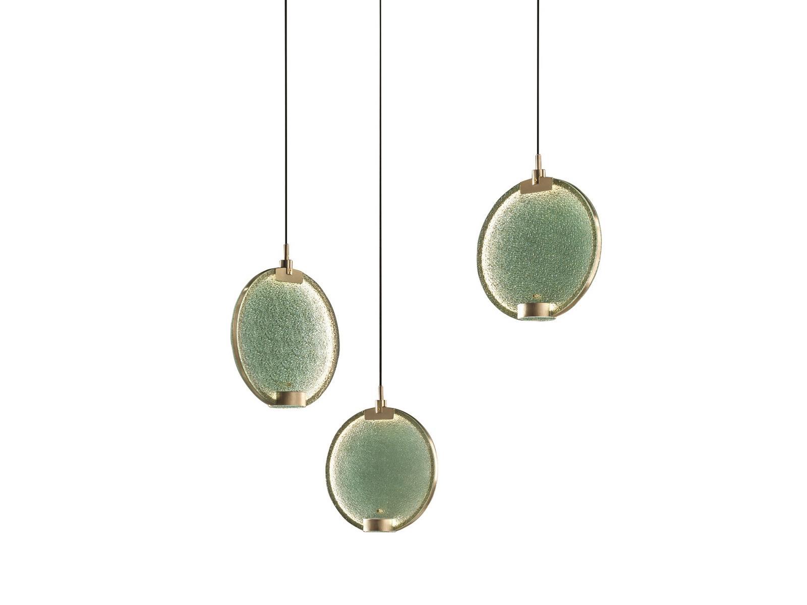HORO S3 LED glass pendant lamp with dimmer
