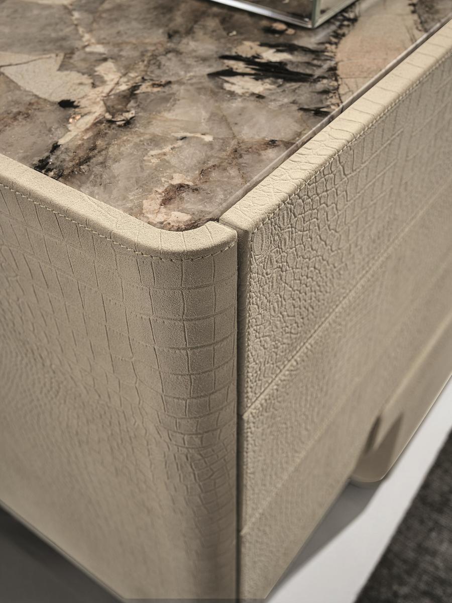 DO Rectangular metal chest of drawers with integrated handles