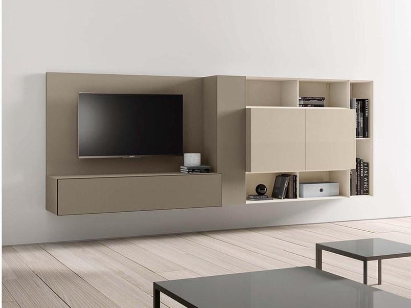 SPAZIO S430 Sectional wall-mounted storage wall