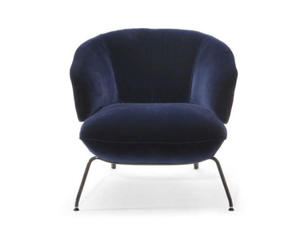 PENELOPE Fabric easy chair with armrests