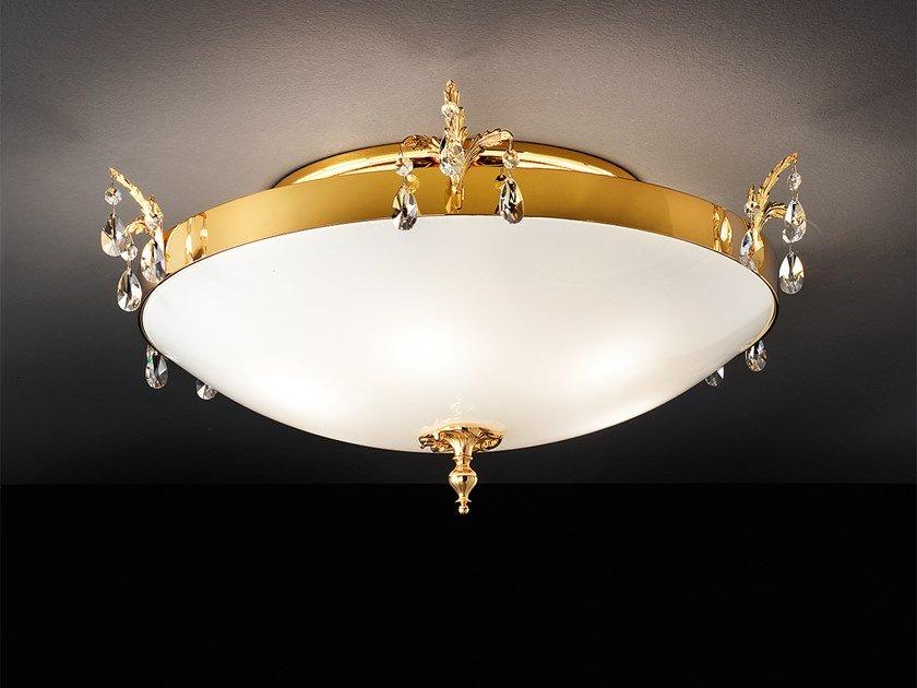 PRIMADONNA PL3 / PL4 Glass ceiling light with crystals