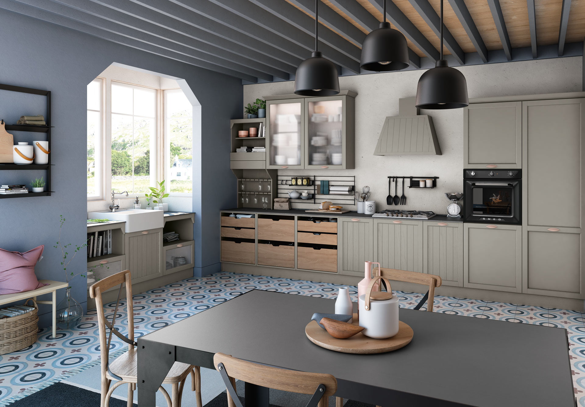 CONTEMPO Lacquered kitchen