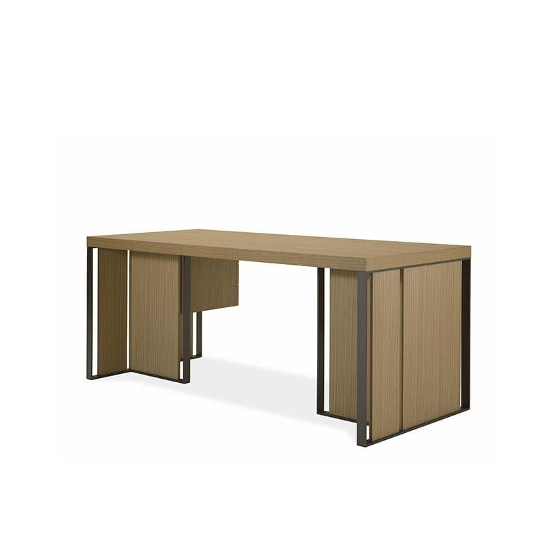 KOBE Rectangular wood writing desk with drawers