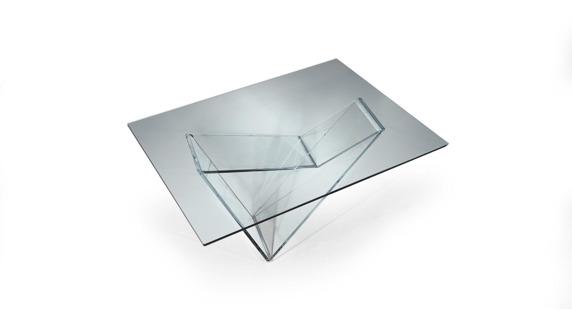 PRISMA Square glass coffee table