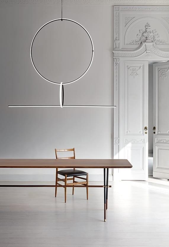 ARRANGEMENTS LINE LED powder coated aluminium pendant lamp