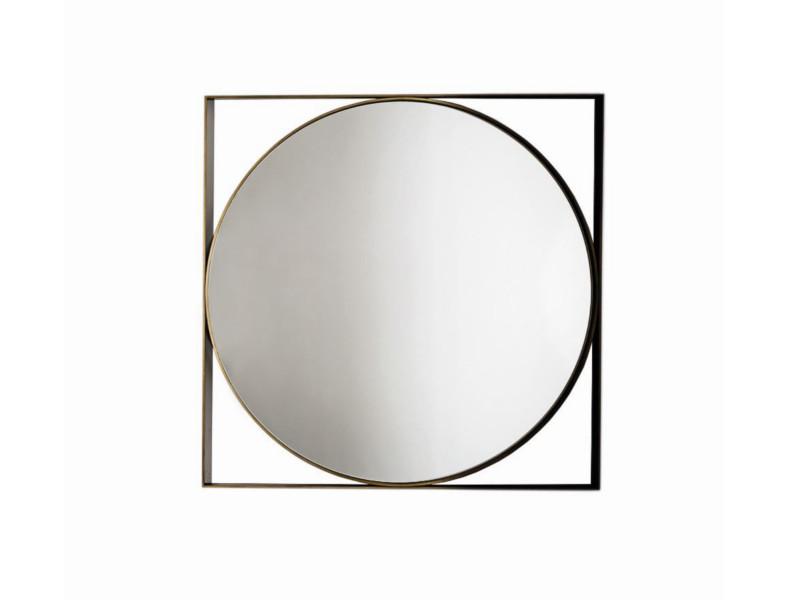 VISUAL GEOMETRIC Square wall-mounted mirror