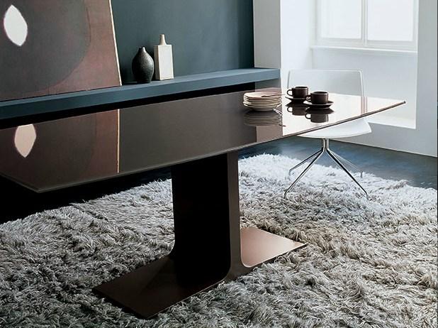 PALACE Rectangular glass table