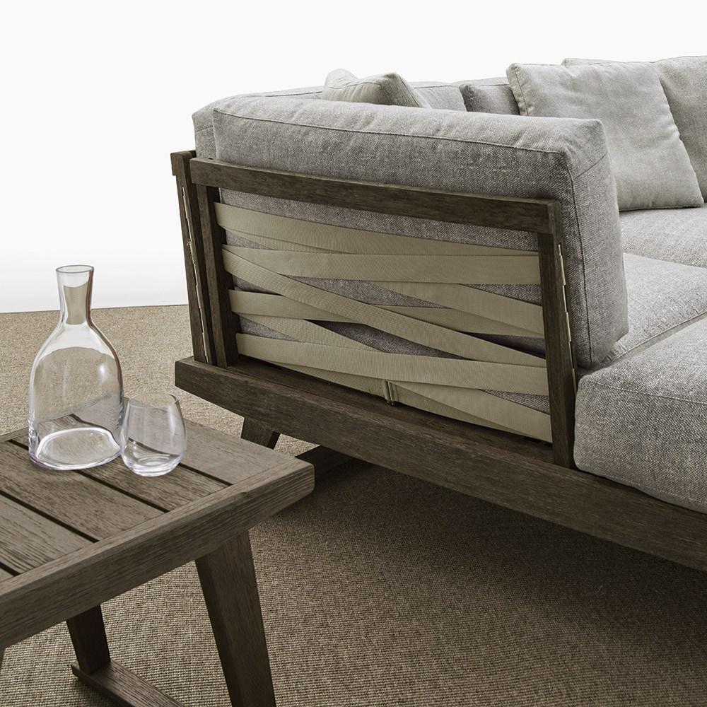 GIO Rectangular teak garden side table