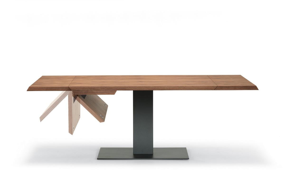 ELVIS WOOD DRIVE Rectangular veneer table