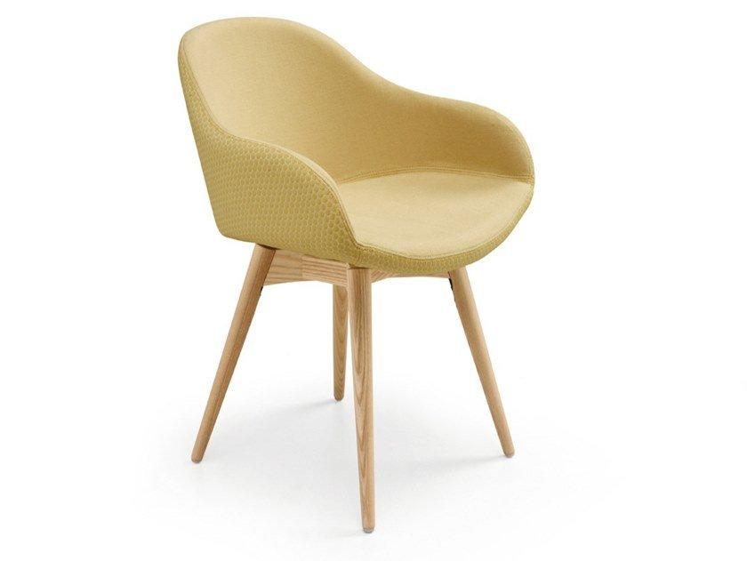 SONNY PB-LG Upholstered fabric chair with armrests