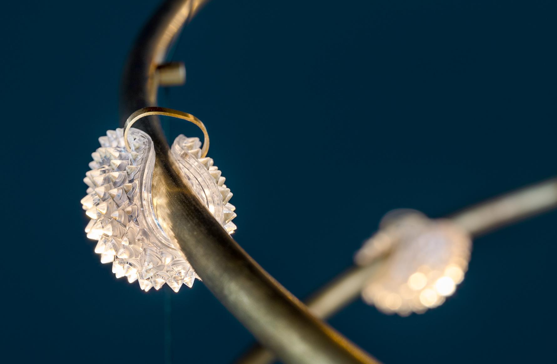 28 PETITS BIJOUX LED brass pendant lamp