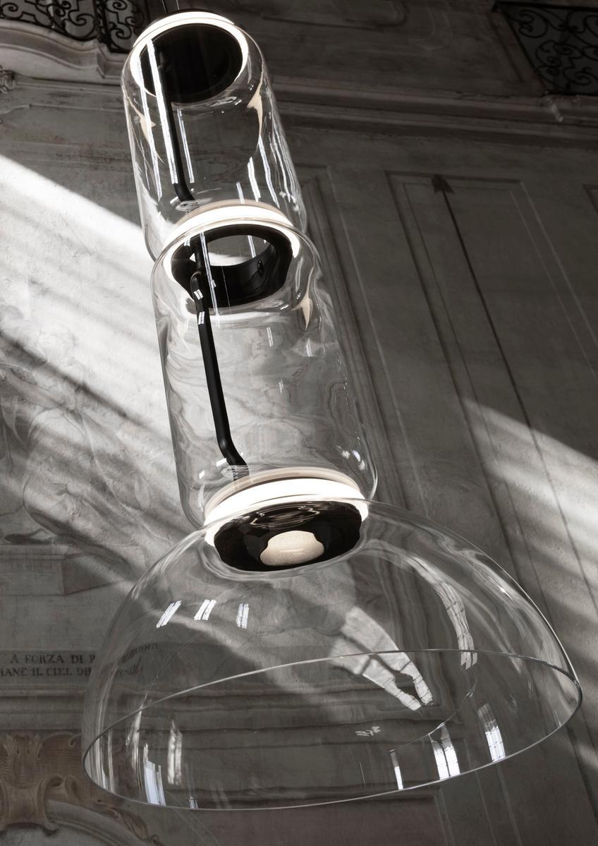 NOCTAMBULE BOWL LED direct light Blown crystal pendant lamp