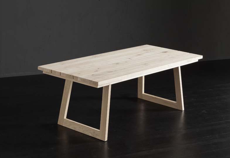 MADRID + FLAT Rectangular wooden dining table