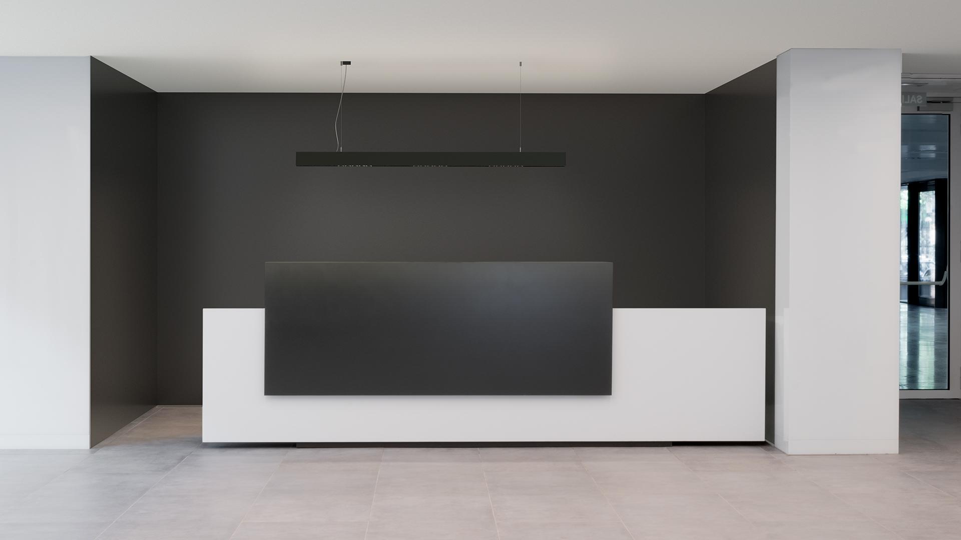 BLACK FOSTER SUSPENSION 1600 Contemporary style LED direct light aluminium pendant lamp