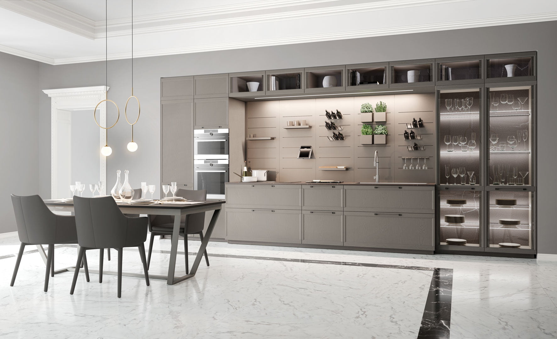 FLAVOUR Lacquered kitchen