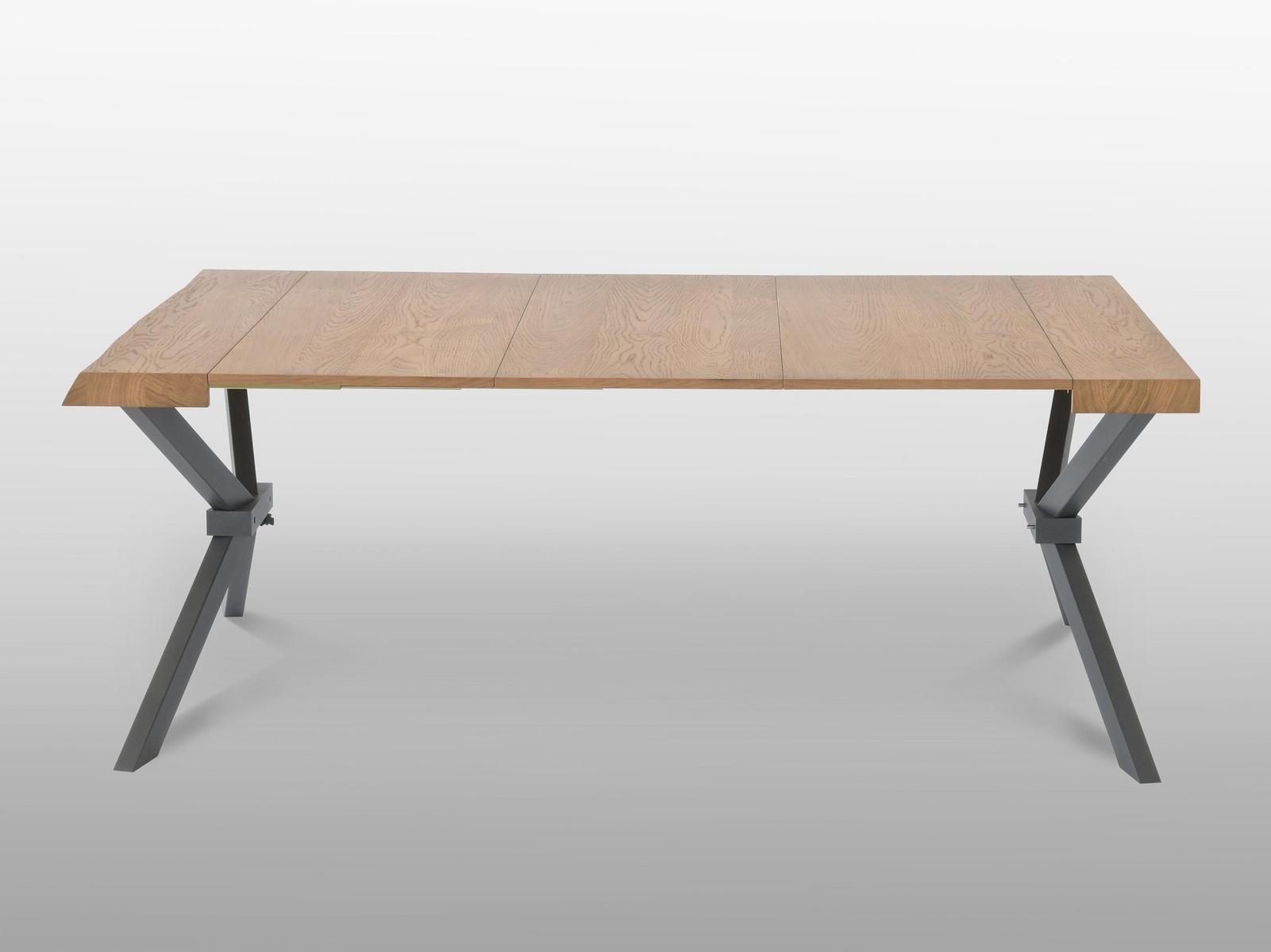 SHANGAI Extending rectangular oak console table