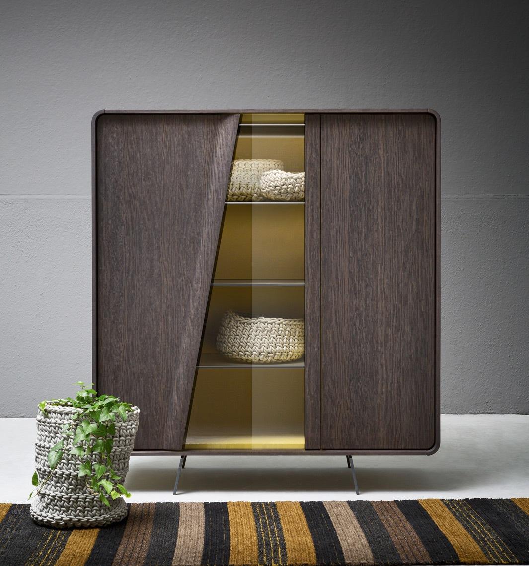 MUSA Modular veneer sideboard with doors
