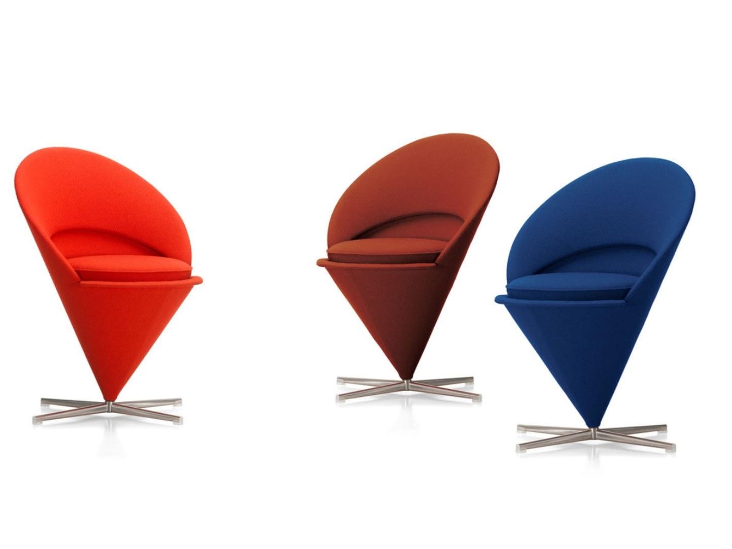 CONE CHAIR Upholstered fabric chair