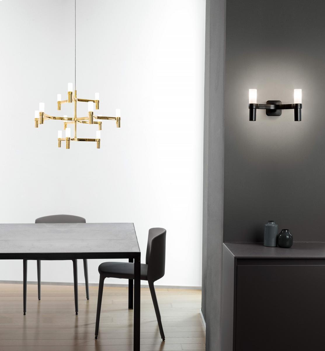 CROWN MINOR Die cast aluminium chandelier