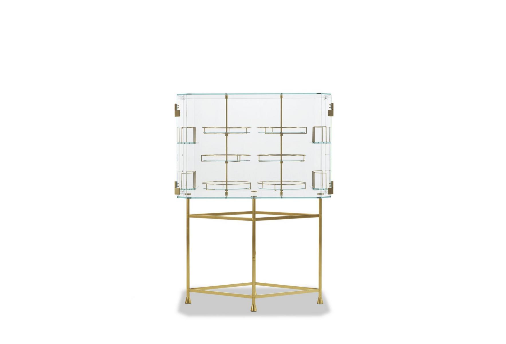 FLOAT Glass bar cabinet