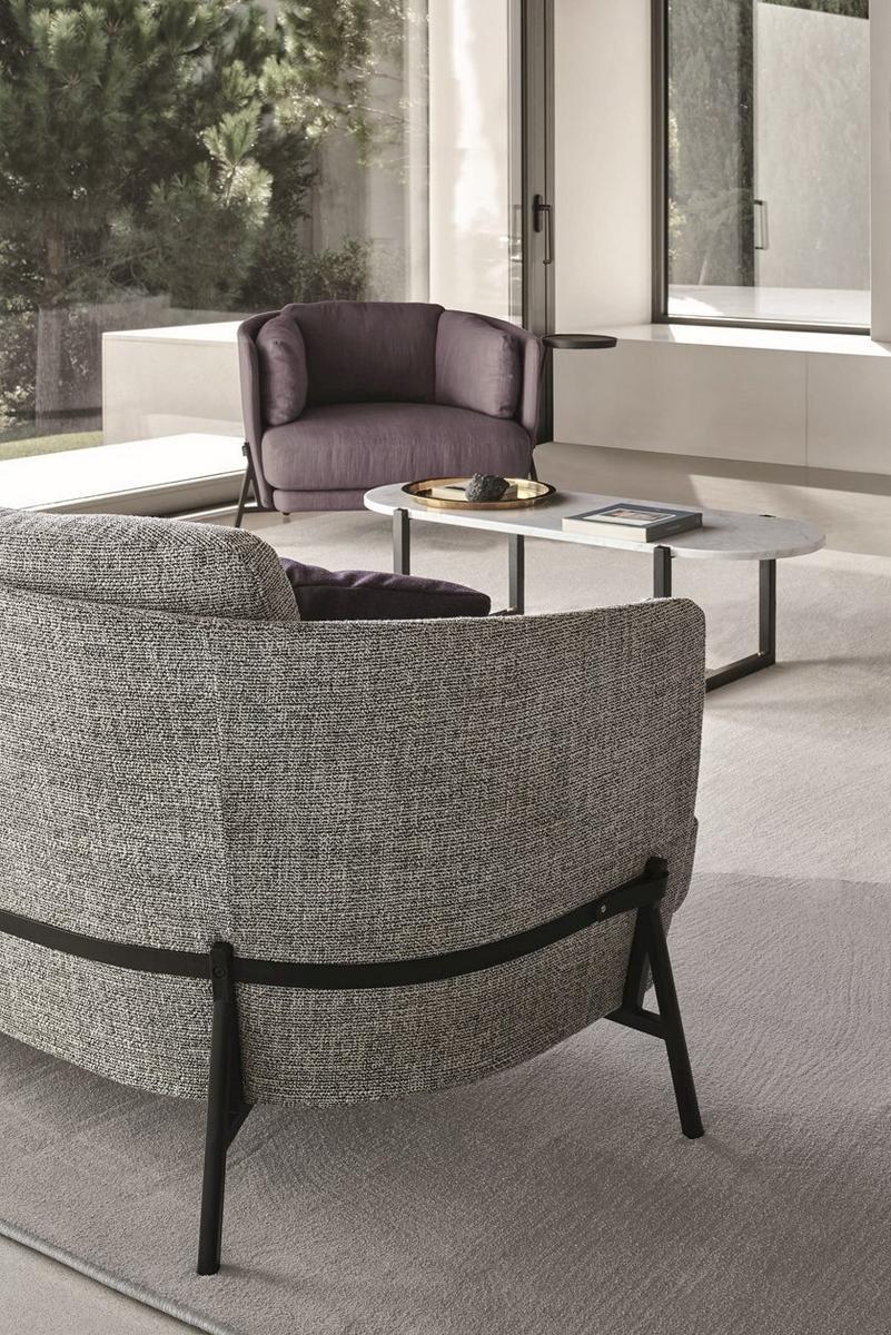 SIGMUND Oval marble coffee table